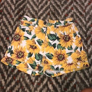 sunflower denim mom shorts